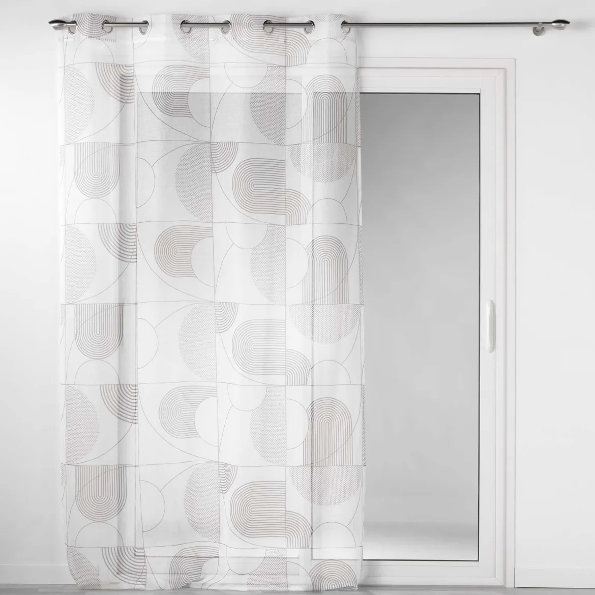 PANNEAU OEILLETS 140X240CM ESQUISSE BLANC
