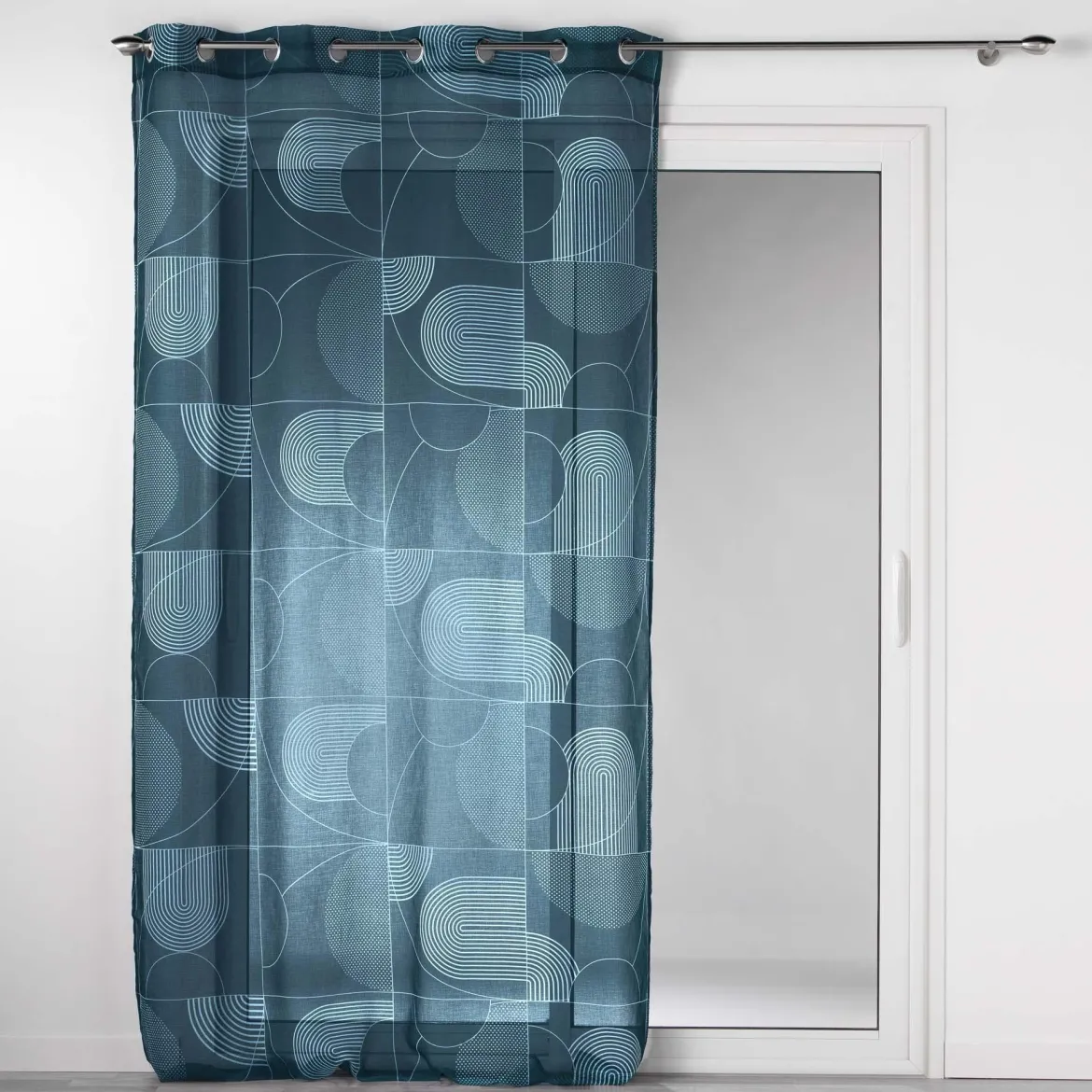 PANNEAU OEILLETS 140X240CM ESQUISSE BLEU