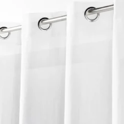 PANNEAU OEILLETS 140X240CM ETAMINE CRASH TELMA BLANC