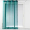 PANNEAU OEILLETS 140X240CM VOILE LOUISE PETROLE