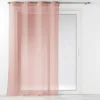 PANNEAU OEILLETS 140X240CM VOILE LOUISE ROSE