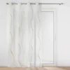 PANNEAU OEILLETS 140X280CM VOILE METALLISE ELONA OR