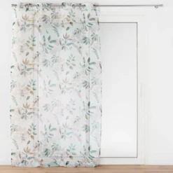 PANNEAU OEILLETS 140X240CM VOILE SABLE IMPRIME DILARIS