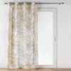 PANNEAU OEILLETS 140X240CM VOILE SABLE IMPRIME DUNE