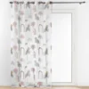 PANNEAU OEILLETS 140X240CM VOILE SABLE IMPRIME COCOTIS