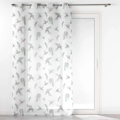 PANNEAU OEILLETS 140X240CM VOILE SABLE IMPRIME ENVOLIA