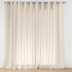 PANNEAU OEILLETS 400X240CM VOILE TISSE CARLIN LIN