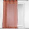 PANNEAU OEILLET 140X240CM SABLE ET VELOURS CASUAL TERRACOTTA