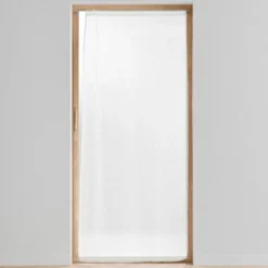 PANNEAU PASSE TRINGLE 90X200CM VOILE SABLE LISSEA BLANC