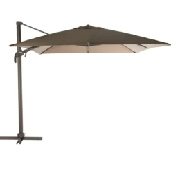 PARASOL DECENTRE ELEA 3X3M NOISETTE