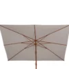 PARASOL DECENTRE MELHIA 3X3M ACAJOU LIN