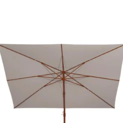 PARASOL DECENTRE MELHIA 3X3M ACAJOU LIN