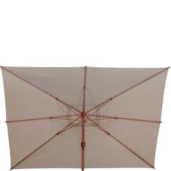 PARASOL DECENTRE MELHIA 4X3M ACAJOU LIN