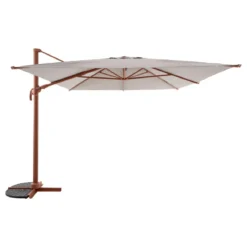 PARASOL DECENTRE MELHIA 4X3M ACAJOU LIN