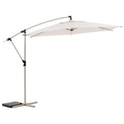 PARASOL DECENTRE 3M MANOA ARGILE BLE