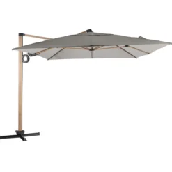 PARASOL DECENTRE SOLY 3X4M HONEY NOISETTE