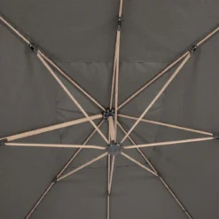 PARASOL DECENTRE SOLY 3X4M HONEY CHARBON
