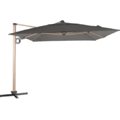PARASOL DECENTRE SOLY 3X4M HONEY CHARBON