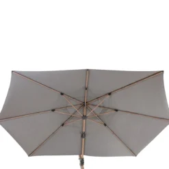 PARASOL DECENTRE TIKEO 4.2X3M PLATINE