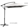PARASOL DECENTRE 2X3M GRIS ACIER