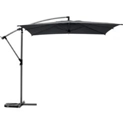 PARASOL DECENTRE 2.5X2.5M MANOA ARDOISE