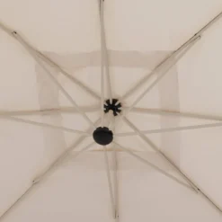 PARASOL DECENTRE 2.5X2.5M MANOA ARGILE BLE