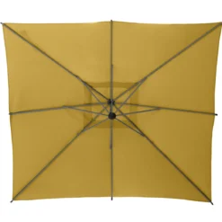 PARASOL DECENTRE 2.5X2.5M MANOA MOUTARDE