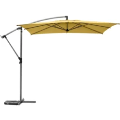 PARASOL DECENTRE 2.5X2.5M MANOA MOUTARDE