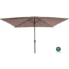 PARASOL RECTANGLE INCLINABLE ALUMINIUM 2X3M MARRON