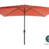 PARASOL RECTANGLE INCLINABLE ALUMINIUM 2X3M ORANGE BRULEE