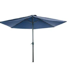 PARASOL ROND 3M ALUMINIUM BLEU MARINE