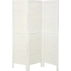 PARAVENT BOIS BLANC 170X40CM