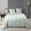 PARURE 3 P. 240X220CM MICROFIBRE IMPRIMEE ALLOVER SEQUOIA