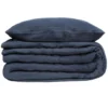 PARURE DOUBLE GAZE COTON BLEU 240X220CM