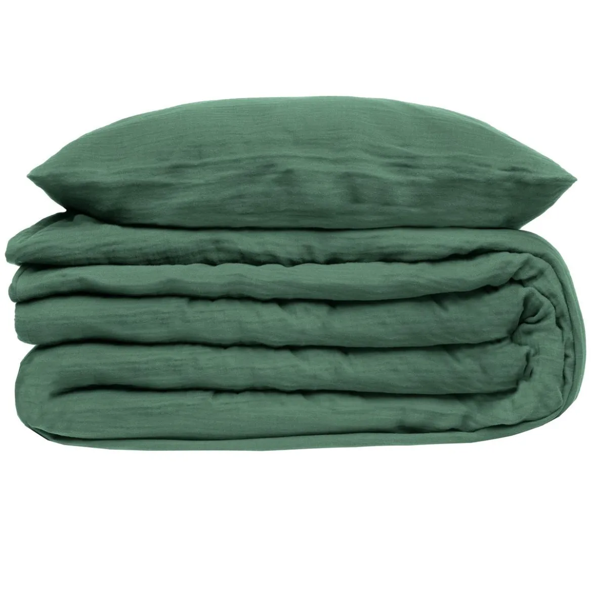 PARURE DOUBLE GAZE COTON CELADON 240X220CM