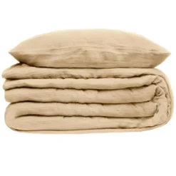 PARURE DOUBLE GAZE COTON LIN 260X240CM