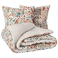PARURE IMPRIMEE IKAT 240X220CM
