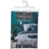 PARURE IMPRIMEE JUNGLE NOIR ET BLANC 240X220CM