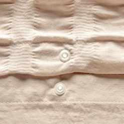 PARURE SEERSUCKER BEIGE 240X220CM
