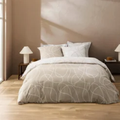 PARURE 240X220CM COTON RELIEF IMPRIME CLARA