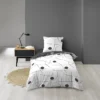 PARURE 140X200CM MICROFIBRE IMPRIMEE ALLOVER SONATE