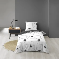 PARURE 140X200CM MICROFIBRE IMPRIMEE ALLOVER SONATE