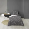 PARURE 140X200CM MICROFIBRE IMPRIMEE ALLOVER ELTON
