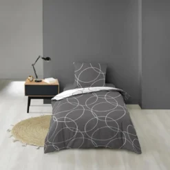 PARURE 140X200CM MICROFIBRE IMPRIMEE ALLOVER ELTON