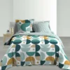 PARURE 240X220CM PERCALE 78 FILS ALLOVER DORINE