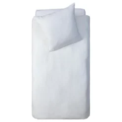 PARURE DOUBLE GAZE COTON BLANC 140X200CM