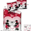PARURE 140X200CM MICKEY MINNIE COEUR