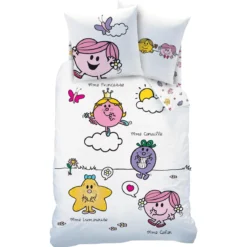 PARURE 140X200CM MONSIEUR ET MADAME HAPPYLIFE