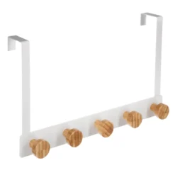 PATERE BAMBOU 5 TETES BLANC