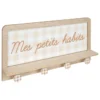 PATERE BOIS 4 CROCHETS FERME